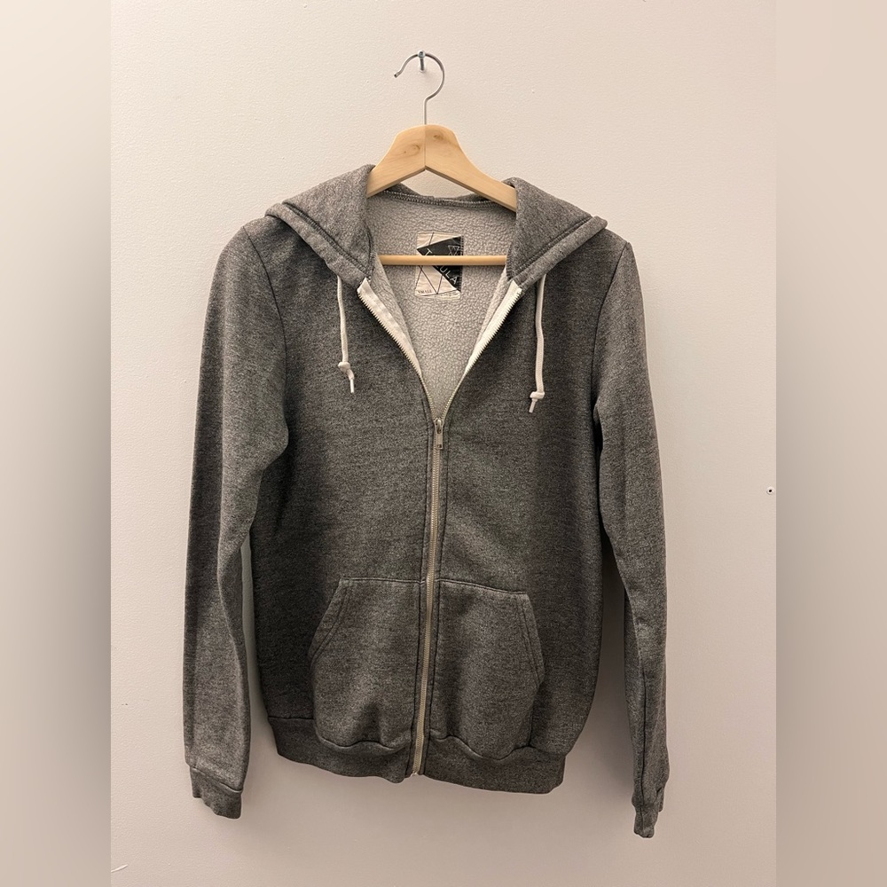 Grey Zip-Up Hoodie
